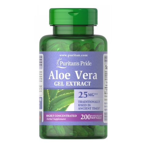 Puritan's Pride, Aloe Vera Extract, 25 mg, 200 Softgels Puritan's Pride