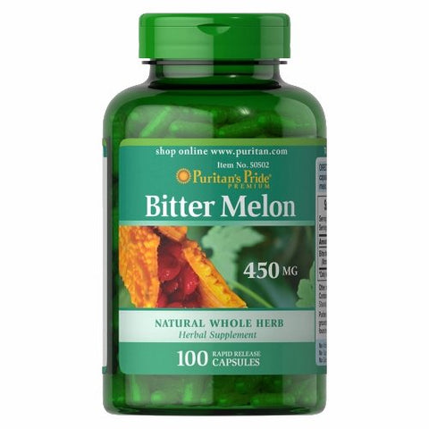 Puritan's Pride, Bitter Melon, 450 mg, 100 Capsules Puritan's Pride