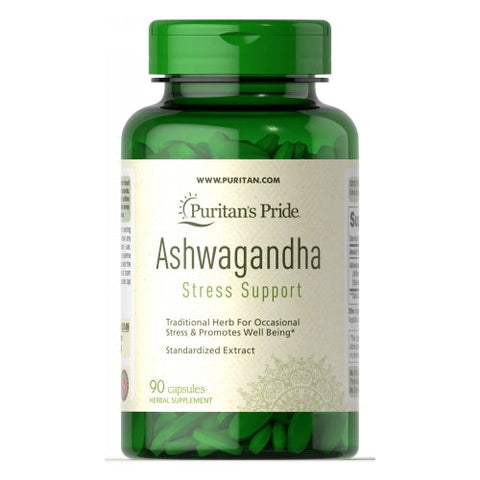 Puritan's Pride, Ashwagandha Root Extract Ayurvedic Stress Support, 750mg, 90 Vegi Caps Puritan's Pride
