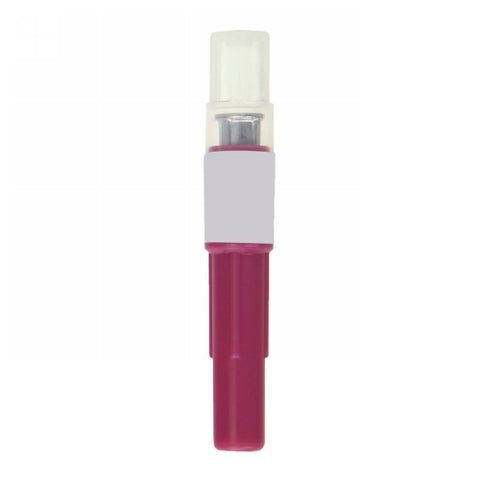 Ideal Disposable Aluminum Hub Needle 18 x 3/4" Pink 1 Each by Ideal