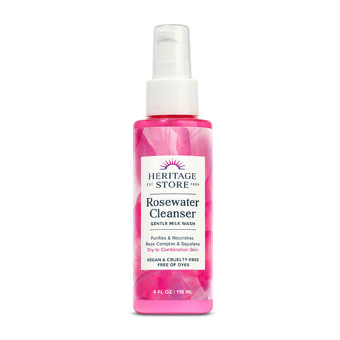 Heritage Store, Rosewater Cleanser, 4 Oz Heritage Store