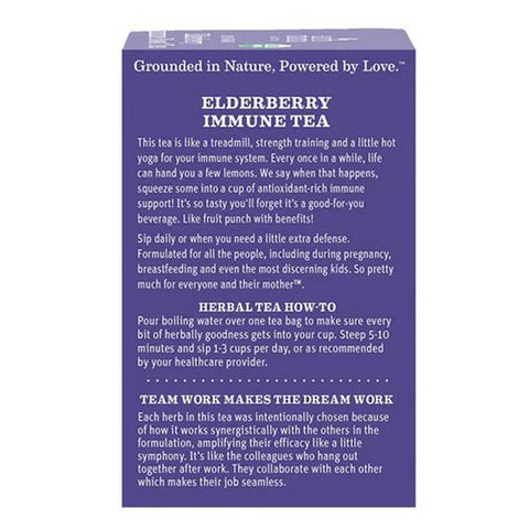 Earth Mama Angel Baby, Organic Elderberry Immune Tea, 16 Bags Earth Mama Angel Baby