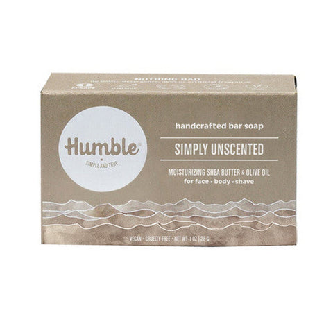 Humble Brands, Bar Soap Travel Size Simply Unscented, 1 Oz Humble Brands