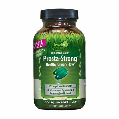 Pro-Active Male Prosta-Strong Healthy Urinary Flow 180 Softgels by Irwin Naturals
