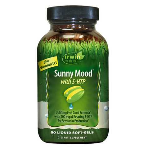 Sunny Mood With 5-Htp Plus Vitamin D3 80 Softgels by Irwin Naturals