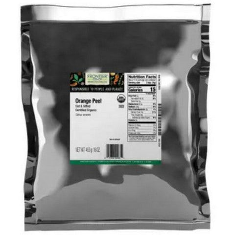 Frontier Coop, Organic Orange Peel Cut & Sifted, 1 Lb Frontier Coop