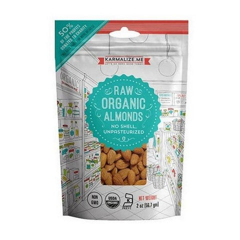 Karmalize.Me, Organic Raw Almonds, 2 Oz Karmalize.Me