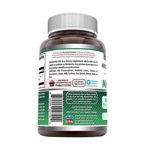 Amazing Nutrition, Amazing Formulas Melatonin, 12 mg, 180 Tabs Amazing Nutrition