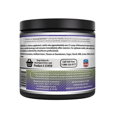 Amazing Nutrition, Amazing Formulas Micronized Creatine Monohydrate, 1 Lb Amazing Nutrition