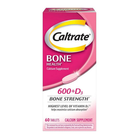 Bone Health 600 Plus D3 Calcium 60 Tabs by Caltrate