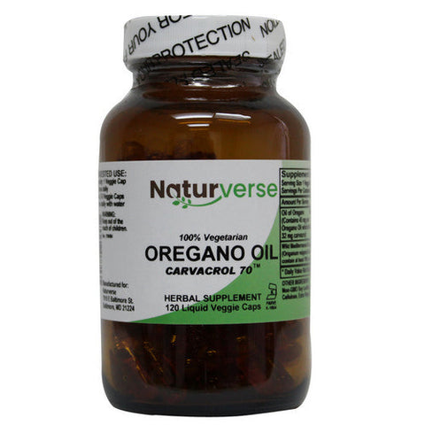 Naturverse, Oregano Oil Liquid Capsules Standardized, 120 VegCaps Naturverse