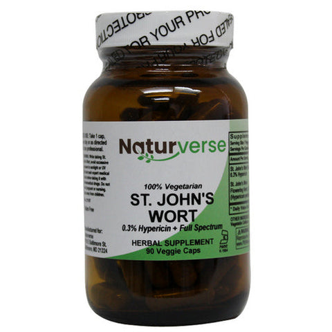 Naturverse, St. John's Wort Powder Capsules, 90 VegCaps Naturverse