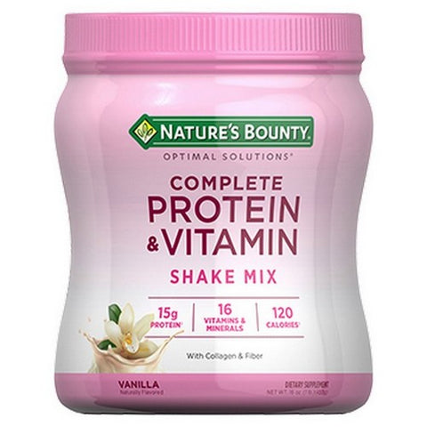 Nature's Bounty, Complete Protein And Vitamin Vanilla Shake Mix, 16 Oz Nature's Bounty