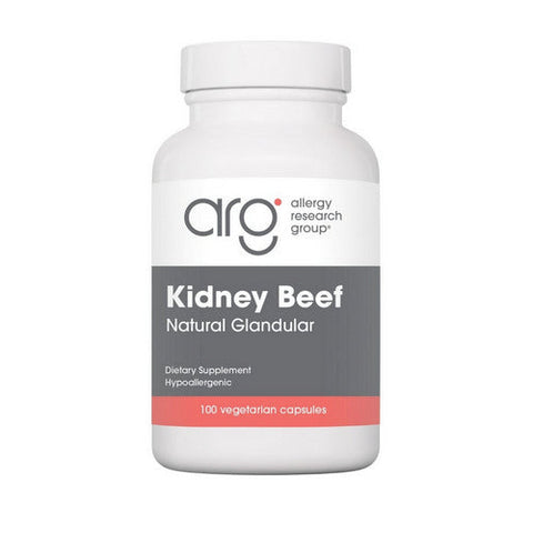 Nutricology/ Allergy Research Group, Kidney Beef Natural Glandular, 100 Veg Caps Nutricology/ Allergy Research Group