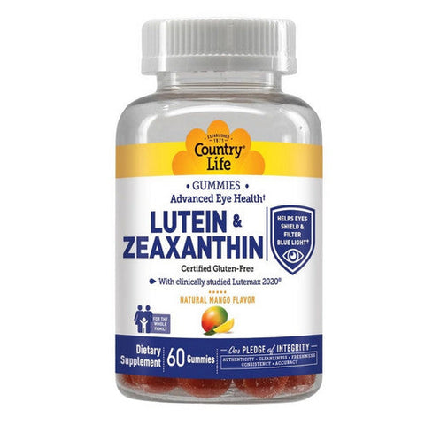 Country Life, Lutein and Zeaxanthin, 60 Gummies Country Life