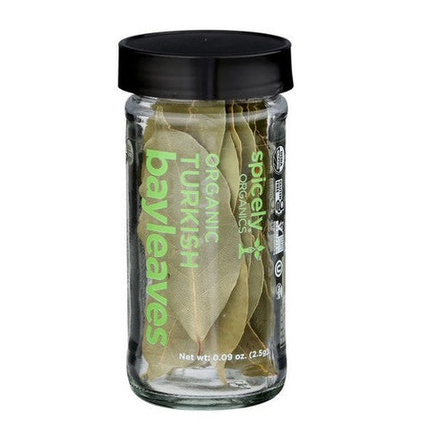 Spicely Organics, Organic Bay Leaves Turkish, 0.09 Oz (Case Of 3) Spicely Organics