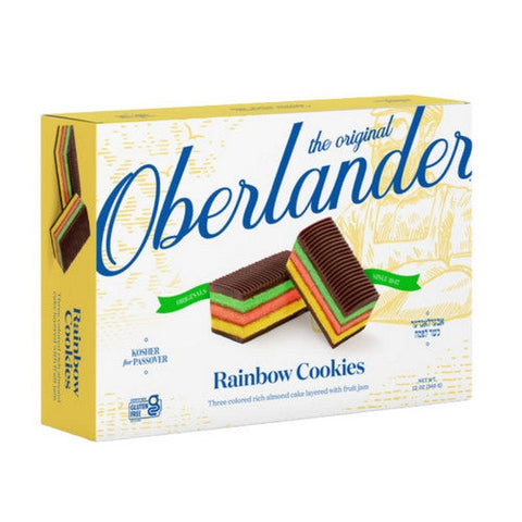 Oberlander, Rainbow Cookies, 12 Oz (Case Of 16) Oberlander