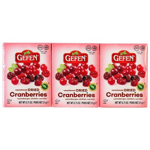 Gefen, Gefen Dried Sweet Cranberries Brick Pack, 4.5 Oz(Case Of 12) Gefen