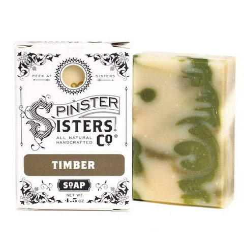 Spinster Sisters Co, Timber Soap Bar, 4.5 Oz Spinster Sisters Co