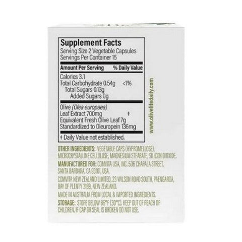 Comvita, Olive Life Cardio Health, 30 Capsules Comvita