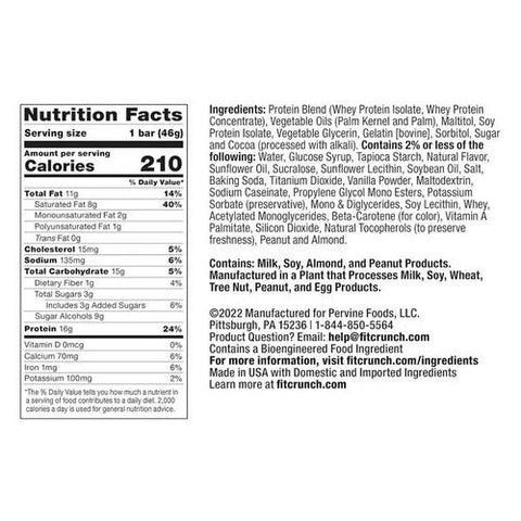 Chef Robert Irvine Fortifx, Fit Crunch Milk And Cookies, 9 Count Chef Robert Irvine Fortifx