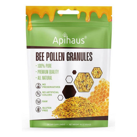 Apihaus, Bee Pollen Granules, 16 Oz Apihaus