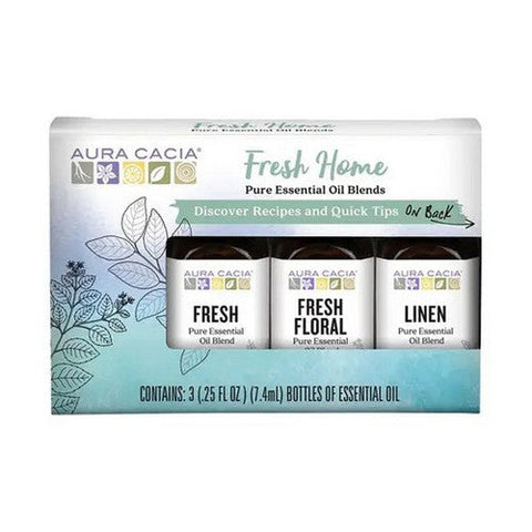 Aura Cacia, Fresh Home Essential Oil Kit, 1 Count Aura Cacia