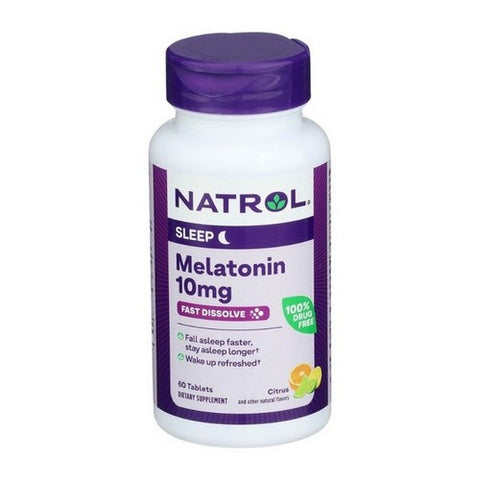 Natrol, Fast Dissolve Melatonin, 10 Mg, 60 Count Natrol