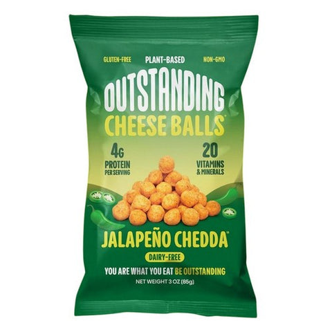 Outstanding, Cheese Balls Jalapeno Chedda, 3 Oz (Case Of 8) Outstanding