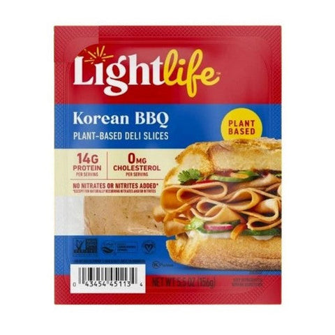 Lightlife, Korean BBQ Deli Slices, 5.5 Oz (Case Of 8) Lightlife