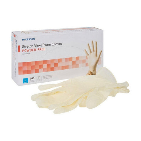 McKesson, Powder Free Synthetic Vinyl Exam Gloves, 100 Count McKesson
