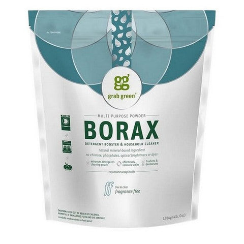 Grab Green, Fragrance Free Multi Purpose Borax Powder, 4 Lbs Grab Green
