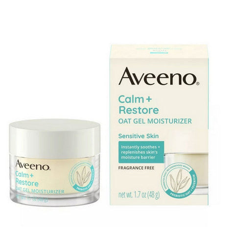 Aveeno, Calm And Restore Oat Gel Moisturizer Fragrance Free, 1.7 Oz Aveeno
