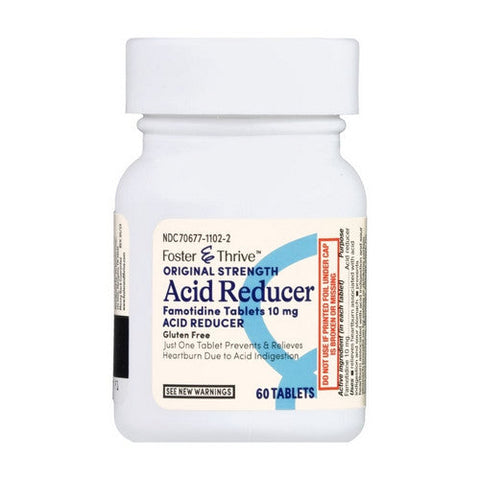 Foster And Thrive, Original Strength Acid Reducer, 10 Mg, 60 Tabs Foster And Thrive
