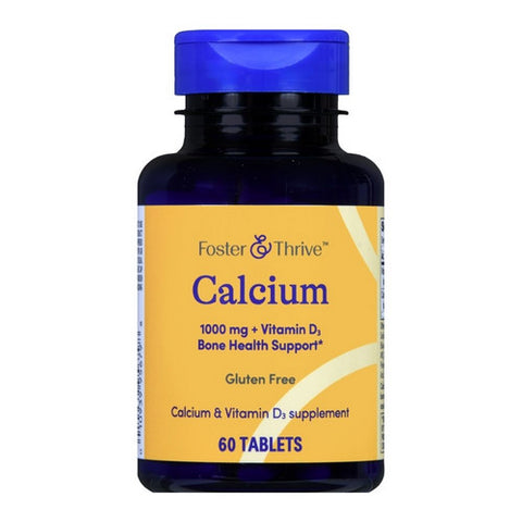 Foster And Thrive, Calcium Plus Vitamin D3, 1000 Mg, 60 Tabs Foster And Thrive