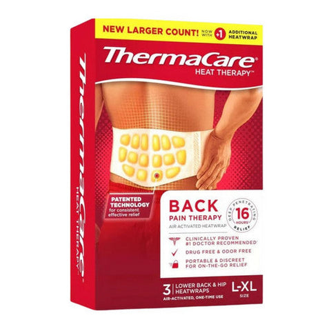 Thermacare, Back Pain Therapy Heatwraps Large And Xl, 3 Count Thermacare