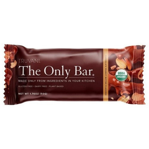 Truvani, Organic Bar Chocolate Peanut Butter, 1.76 Oz (Case Of 12) Truvani