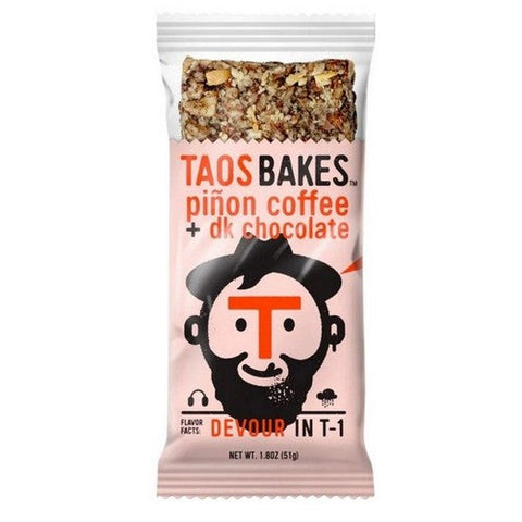 Taos Bakes, Pinon And Dark Chocolate Coffee Bar, 1.8 Oz X 12 Count (Case Of 12) Taos Bakes