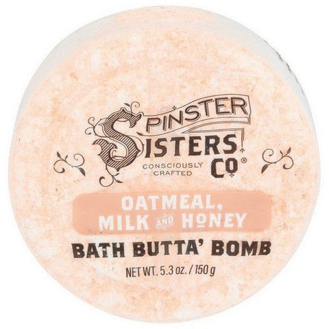 Spinster Sisters Co, Bath Butta Bomb Oatmeal Honey, 5.3 Oz (Case Of 6) Spinster Sisters Co