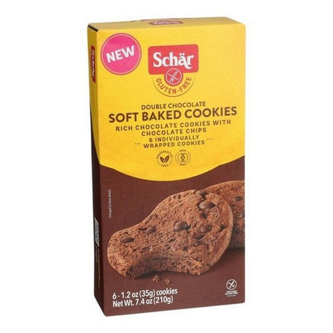 Schar, Double Chocolate Soft Baked Cookies, 7.4 Oz (Case Of 6) Schar