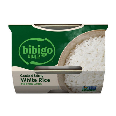 Bibigo, Rice White Sticky Cooked, 22.2 Oz (Case Of 6) Bibigo