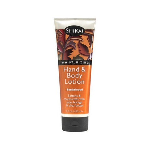 Shikai, Moisturizing Hand And Body Lotion Sandalwood, Sandalwood Amber 8 OZ Shikai