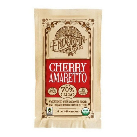 Endorfin Foods, Organic Cherry Amaretto 70%, 1.4 Oz (Case Of 9)