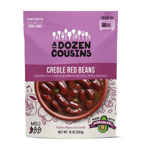 A Dozen Cousins, Creole Red Ready-To-Eat Beans, 10 Oz (Case Of 6) A Dozen Cousins