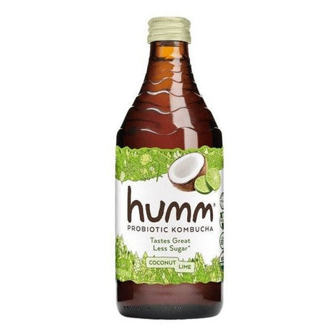Humm Kombucha, Organic Coconut Lime Kombucha, 14 Oz (Case Of 12) Humm Kombucha