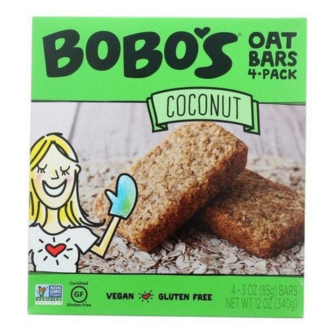 Bobo's Oat Bars, Vegan Gluten Free Coconut Oat Bars, 4 Pack (Case Of 6) Bobo's Oat Bars
