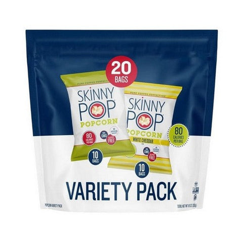 Skinny Pop, Variety Pack Original Cheddar Popcorn, 10 Oz (Case Of 3) Skinny Pop
