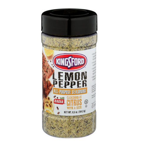 Lemon Pepper All Purpose Seasoning Caribbean Citrus With A Kick 6.5 Oz (Case Of 6) by KingsFord