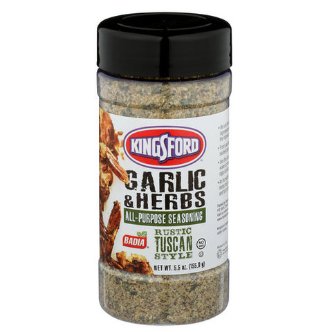 All Purpose Seasoning Garlic And Herbs Rustic Tuscan Style 5.5 Oz (Case Of 6) by KingsFord