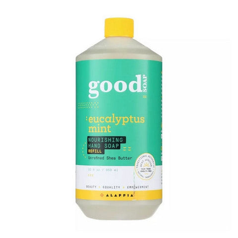 Alaffia, Alaffia Eucalyptus Mint Nourishing Hand Soap Refill, 32 Oz Alaffia